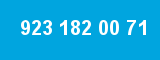 923 182 00 71 923 182 00 71